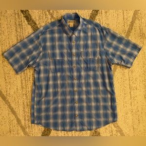 Dulth Trading Blue Short Sleeve Size XL Tall Men’s Button Up Shirt